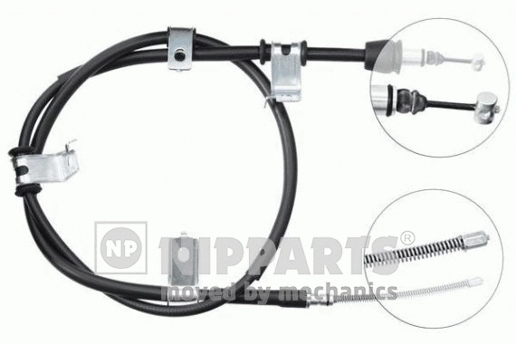 Cable Pull, parking brake (J19067)