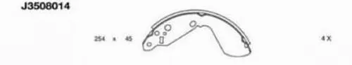 Brake Shoe Set (J3508014)