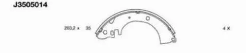 Brake Shoe Set (J3505014)