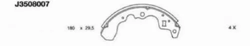 Brake Shoe Set (J3508007)