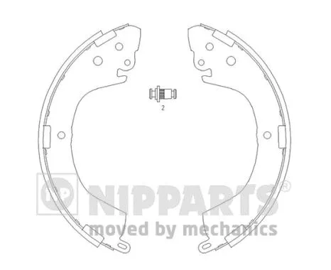Brake Shoe Set (J3505040)