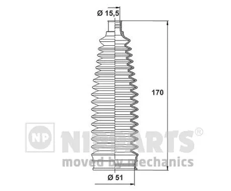 Bellow Kit, steering (N2843024)