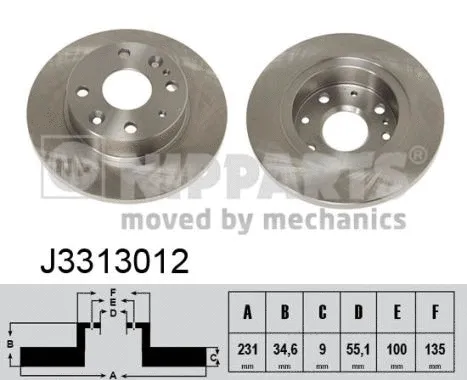 Brake Disc (J3313012)