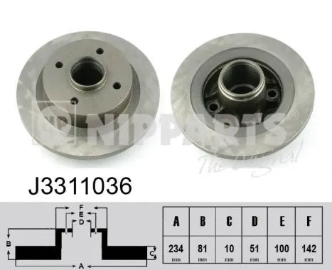 Brake Disc (J3311036)