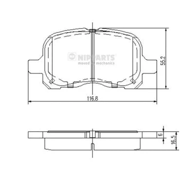 Brake Pad Set, disc brake (N3602129)