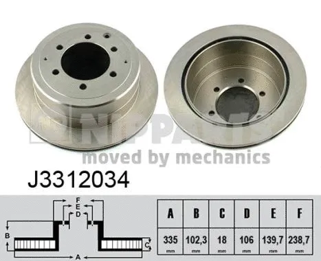Brake Disc (J3312034)