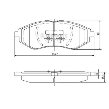 Brake Pad Set, disc brake (J3600911)