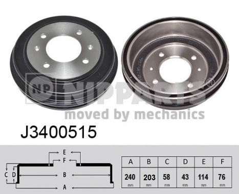 Brake Drum (J3400515)
