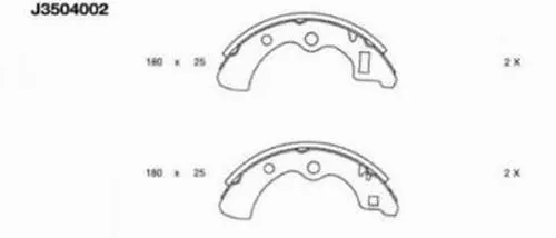 Brake Shoe Set (J3504002)