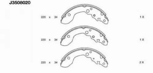 Brake Shoe Set (J3508020)