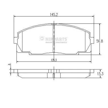 Brake Pad Set, disc brake (J3602076)