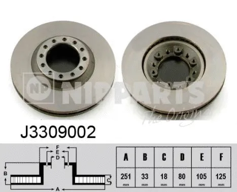 Brake Disc (J3309002)