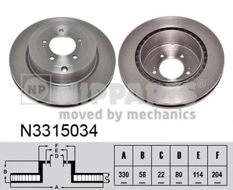 Brake Disc (N3315034)