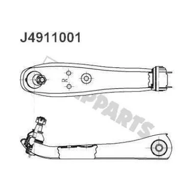 Control/Trailing Arm, wheel suspension (J4911001)