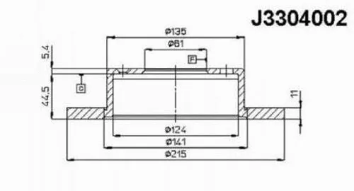 Brake Disc (J3304002)