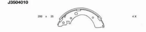 Brake Shoe Set (J3504010)