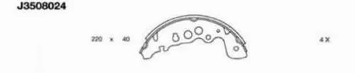 Brake Shoe Set (J3508024)
