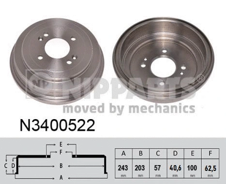 Brake Drum (N3400522)