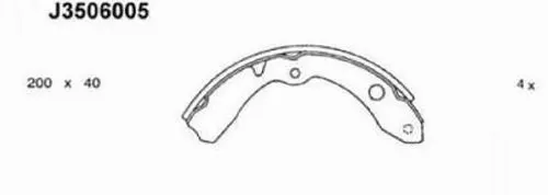 Brake Shoe Set (J3506005)