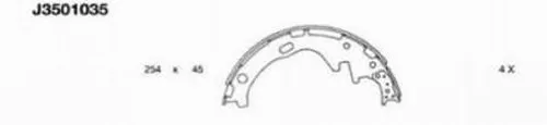 Brake Shoe Set (J3501035)