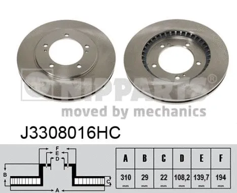 Brake Disc (J3308016HC)