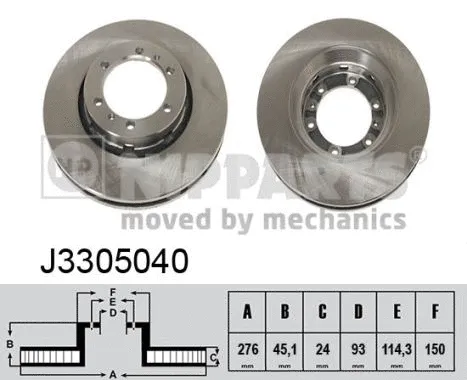Brake Disc (J3305040)