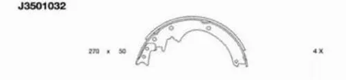 Brake Shoe Set (J3501032)