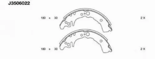 Brake Shoe Set (J3506022)