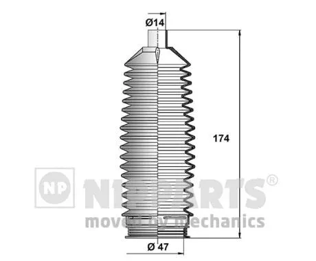 Bellow Kit, steering (N2840515)