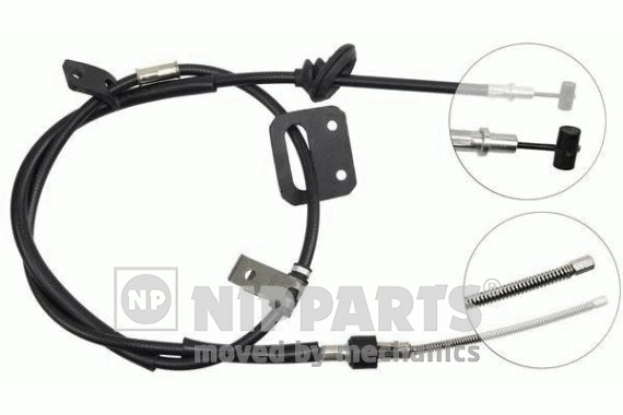 Cable Pull, parking brake (J12637)
