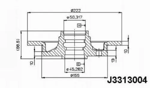 Brake Disc (J3313004)