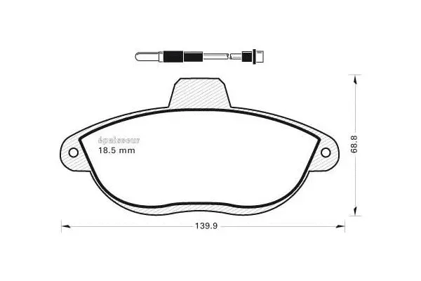 Brake Pad Set, disc brake (351)
