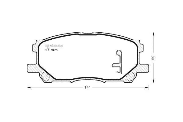 Brake Pad Set, disc brake (871)