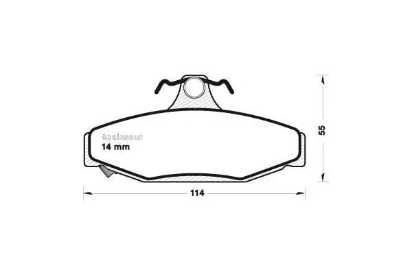 Brake Pad Set, disc brake (517)