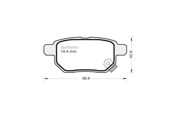 Brake Pad Set, disc brake (892)