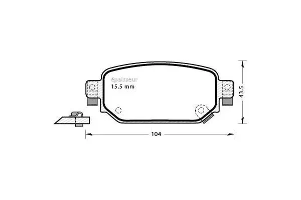 Brake Pad Set, disc brake (1300)