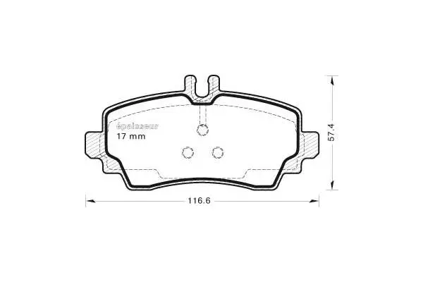 Brake Pad Set, disc brake (453)