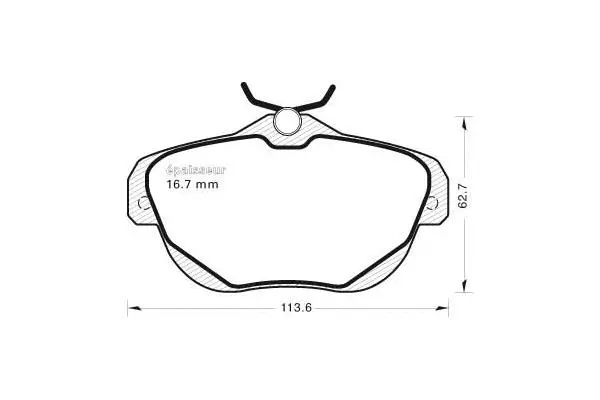 Brake Pad Set, disc brake (832)