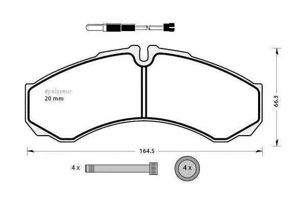 Brake Pad Set, disc brake (840)