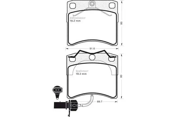 Brake Pad Set, disc brake (588)