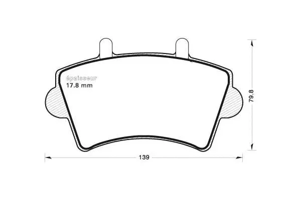 Brake Pad Set, disc brake (658)