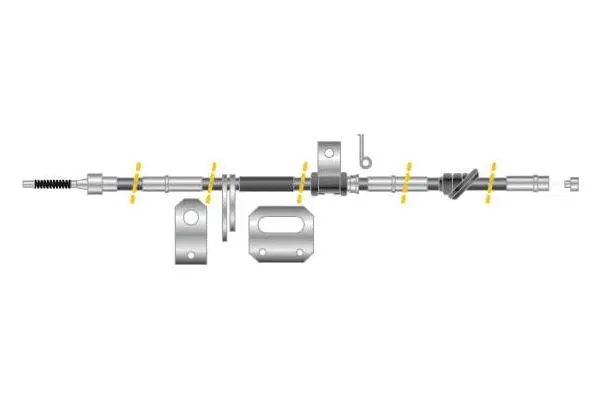 Cable Pull, parking brake (CF5650)