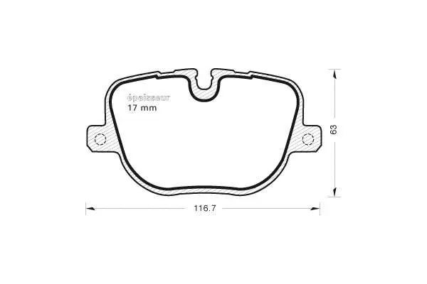 Brake Pad Set, disc brake (1026)