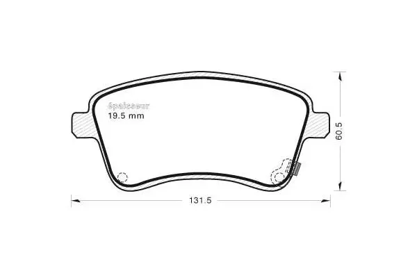 Brake Pad Set, disc brake (1032)