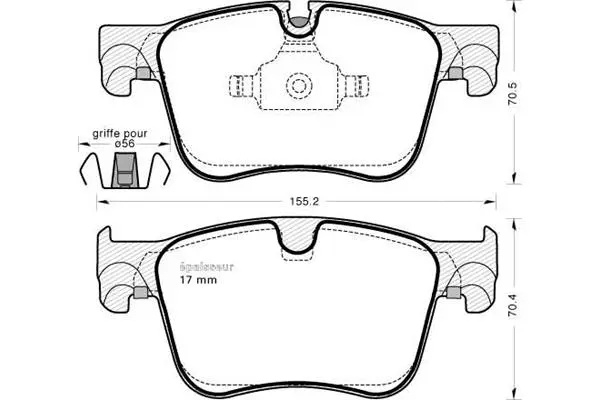 Brake Pad Set, disc brake (1162)
