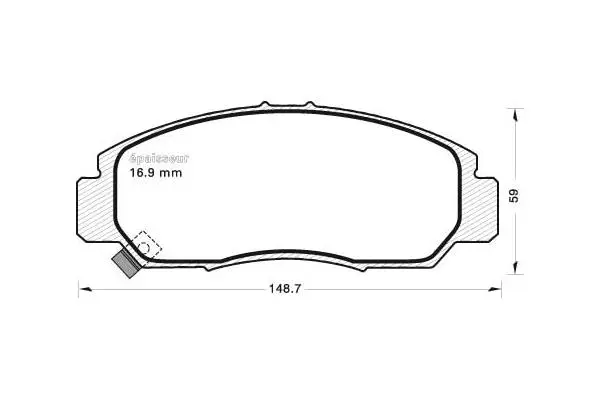 Brake Pad Set, disc brake (635)