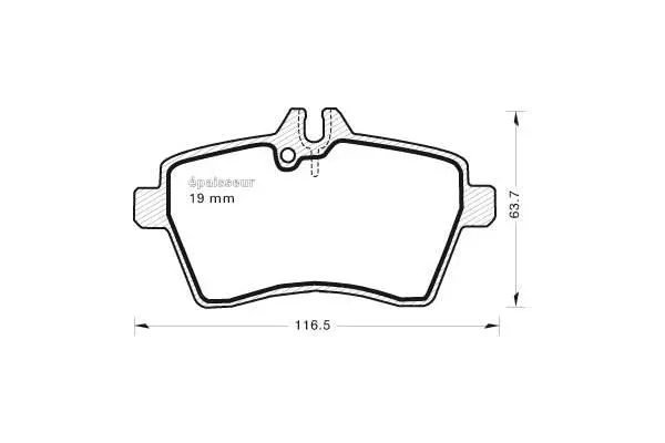 Brake Pad Set, disc brake (749)
