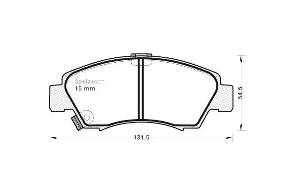 Brake Pad Set, disc brake (342)