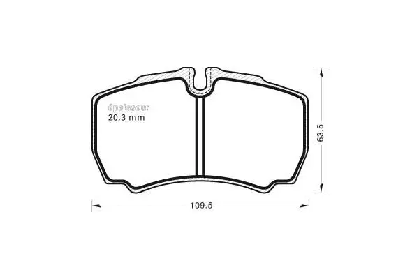 Brake Pad Set, disc brake (764)