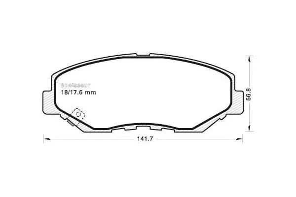 Brake Pad Set, disc brake (684)